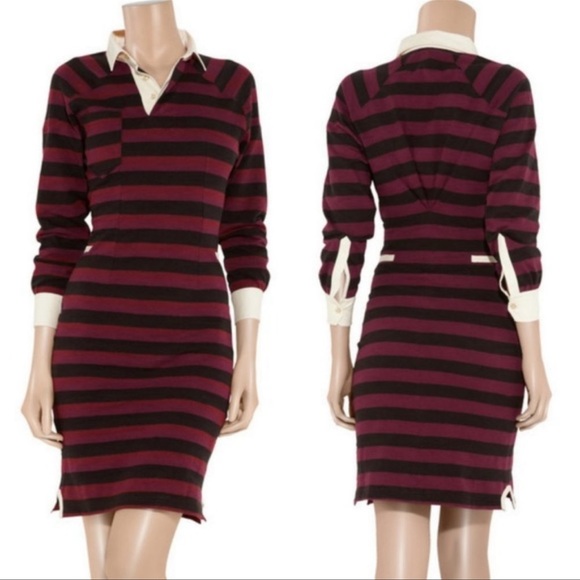 Isabel Marant “Grady” Striped Rugby Tunic Dress - Vint Sz 3 *As seen on RIHANNA* - Picture 2 of 10